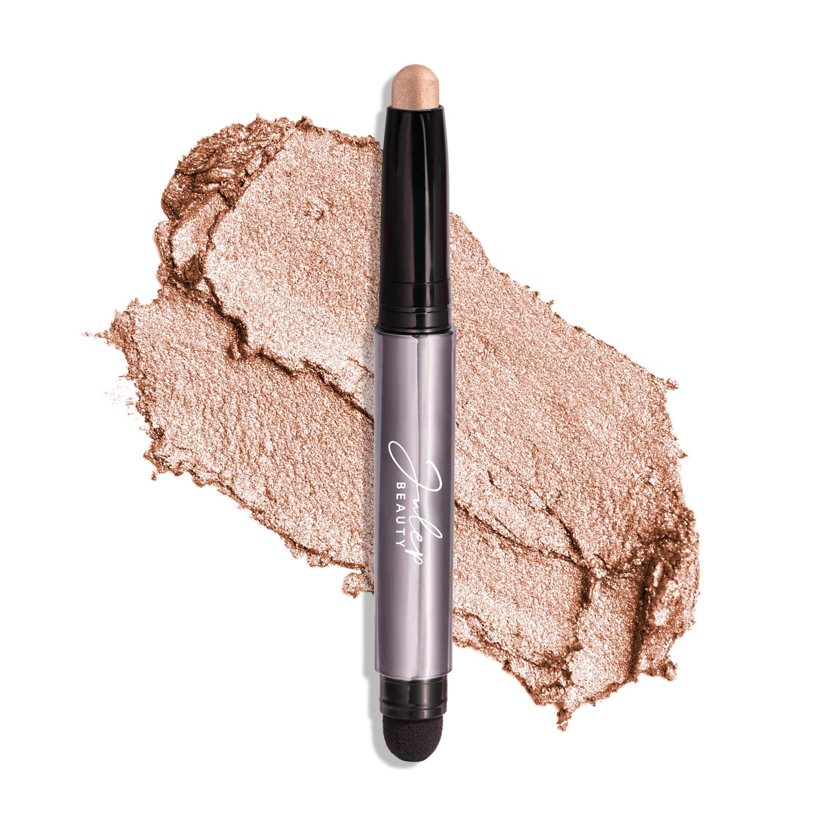 81P-k2IHyiL.jpg Julep Eyeshadow 101 Cream-to-Powder Waterproof Shadow Stick – Champagne Shimmer – Long-Lasting, Crease-Proof, Medium Golden-Beige Shimmer Cream Eyeshadow with Built-in Smudger - Image 1