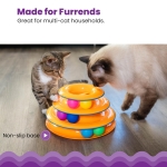 Catstages Tower of Tracks Cat Toy – 3-Level Track Tower with 6 Balls, Interactive Cat Toy for Indoor Enrichment - Image 6