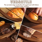 Bread Knife for Homemade Bread,Sourdough bread knife,15.7" Bread slicer for Homemade Bread, Baguettes and More Cuts Thin,Bow Design Easy to Cutting Even Slices - Image 5