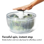 OXO Good Grips Salad Spinner | Lettuce Spinner | Fruit Washer | Fruit Washing Bowl with Strainer | Vegetable Cleaner | Salad Cleaner | Lettuce Washer | 6.22 Quart Capacity - Image 9