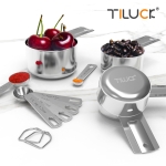 TILUCK Stainless Steel Measuring Cups & Spoons Set, Cups and Spoons,Kitchen Gadgets for Cooking & Baking (10) - Image 2