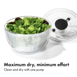 OXO Good Grips Salad Spinner | Lettuce Spinner | Fruit Washer | Fruit Washing Bowl with Strainer | Vegetable Cleaner | Salad Cleaner | Lettuce Washer | 6.22 Quart Capacity - Image 10
