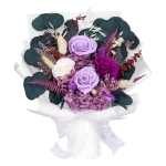 Bonsion Preserved Flowers Gifts for Women, Flower for Delivery, Purple Roses Gifts fo Her, Preserved Roses Bouquets, Birthday Gifts for Grandma, Mothers Day Flowers for Wife