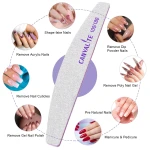 Canvalite 10 PCS Nail File Professional Nail Files Reusable Double Sided Emery Board(100/180 Grit) Nail Styling Tools for Home and Salon Use Christmas Gifts for Women - Image 5
