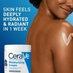 CeraVe Moisturizing Cream, Body and Face Moisturizer for Dry Skin, Body Cream with Hyaluronic Acid and Ceramides, Daily Moisturizer, Oil-Free, Fragrance Free, Non-Comedogenic, 19 Ounce - Image 8