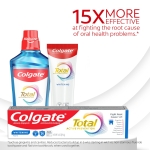 Colgate Total Active Prevention Travel Toothpaste, Whitening Toothpaste with Fluoride, Antibacterial, Mint, Clinically Proven Gum Health, Travel Size 1.4 oz - Image 10