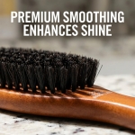Goody Smoothing Hairbrush with Natural Boar Bristles for Frizz Control, Flyaway Control, Smooth Shiny Finish, Wooden Styling Brush for All Hair Types - Image 8