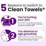 Clean Skin Club Healthy Aging Clean Towels® XL, Smooths Fine Lines Wrinkles & Texture in 6 weeks, Treated for Extra Softness, Disposable Face Towels, Anti Aging Makeup Remover Dry Wipe, 50 count - Image 8