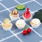 Caperci 500 Count Mini Cupcake Liners White Muffin Liners Greaseproof No Smell Small Cupcake Wrappers Baking Cups - Image 8