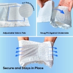 HONEY CARE All-Absorb A26 Male Dog Wrap, 50 Count, Small - Image 7