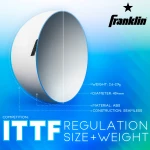 Franklin Sports Ping Pong Balls - Official Size + Weight White 40mm Table Tennis One Star Professional Durable High Performance 12 Count (Pack of 1) Packaging may vary - Image 4