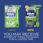 Gillette Sensor3 Sensitive Men's Disposable Razor, 4 Razors - Image 8