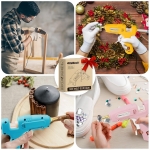 ROMECH Full Size Hot Glue Gun with 60/100W Dual Power and 21 Hot Glue Sticks (7/16"), Fast Preheating Heavy Duty Industrial Gluegun with Storage Case for Crafting, DIY and Repairs (Gray) - Image 2