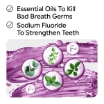Listerine Total Care Intense Anticavity Fluoride Mouthwash, 6 Benefits in 1 Oral Rinse Helps Kill 99% of Bad Breath Germs, Prevents Cavities, Provides 360 Clean*, ADA-Accepted, Intense Mint, 1 L - Image 4