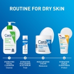 CeraVe Moisturizing Cream, Body and Face Moisturizer for Dry Skin, Body Cream with Hyaluronic Acid and Ceramides, Daily Moisturizer, Oil-Free, Fragrance Free, Non-Comedogenic, 19 Ounce - Image 6