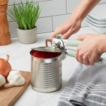 KitchenAid Classic Multifunction Can Opener and Bottle Opener Easy to Use, Razor Sharp Stainless Steel Cutting Wheel, Soft Ergonomic Handles, Pistachio - Image 4