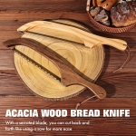Bread Knife for Homemade Bread,Sourdough bread knife,15.7" Bread slicer for Homemade Bread, Baguettes and More Cuts Thin,Bow Design Easy to Cutting Even Slices - Image 7