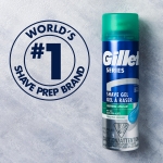 Gillette Series 3X Action Shave Gel, Sensitive Twin Pack, 7 Oz (Pack of 2) - Image 3