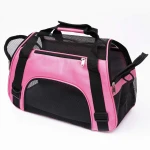 MuchL Cat Carrier for Small Cats Soft-Sided Pet Carrier for Cats Puppies Small Pets Airline Approved Lightweight Comfortable Travel Cat Carrier (Small, Pink) - Image 3