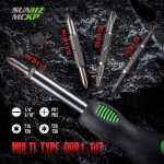 SUNHZMCKP 8 in 1 Screwdriver, Portable multi-purpose screwdriver set，High-Strength Bits, Phillips, Slotted, Torx，Suitable for outdoor and daily repair tools,Practical hand tools - Image 5