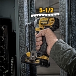 DEWALT 20V MAX Cordless Drill and Impact Driver, Power Tool Combo Kit , Includes 2 Batteries, Charger and Bag (DCK240C2) - Image 5
